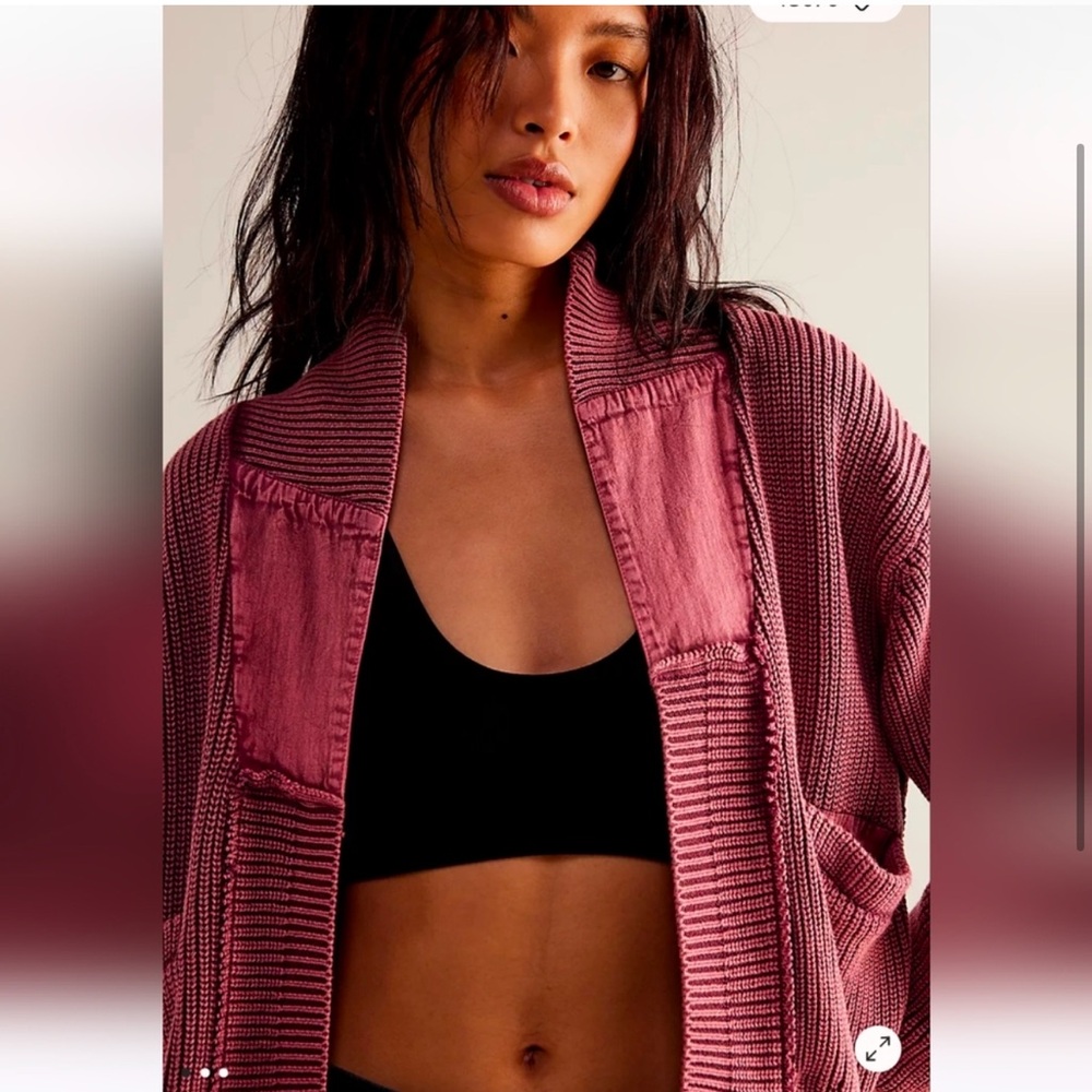 Free People Worn Thru Surplus Cardi. Size Xsmall.EUC - Picture 3 of 3
